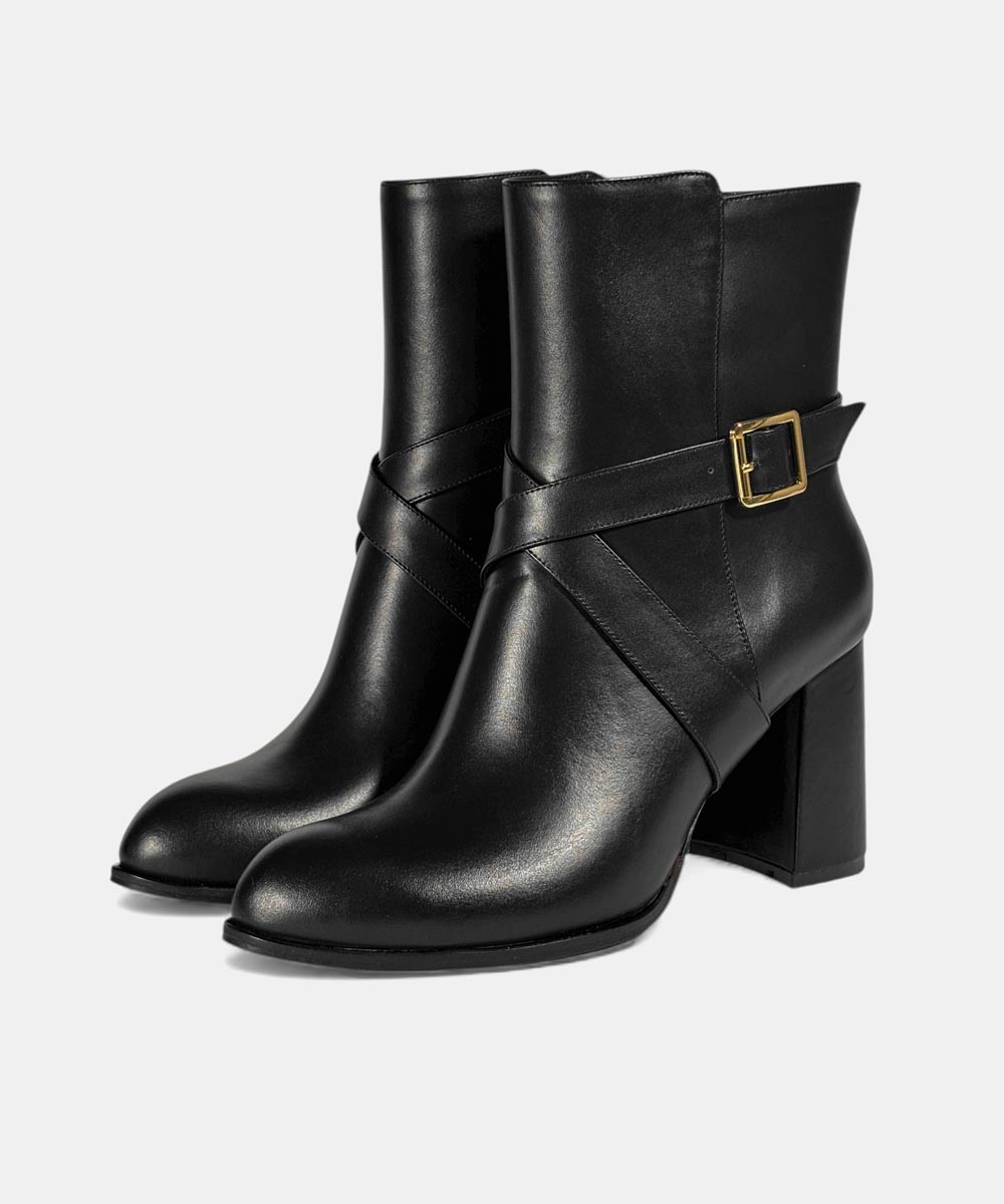 نیم بوت چرم زنانه مدل 4400082