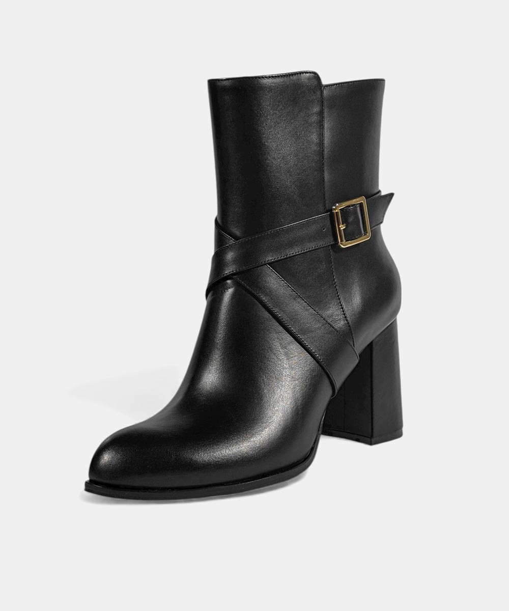 نیم بوت چرم زنانه مدل 4400082