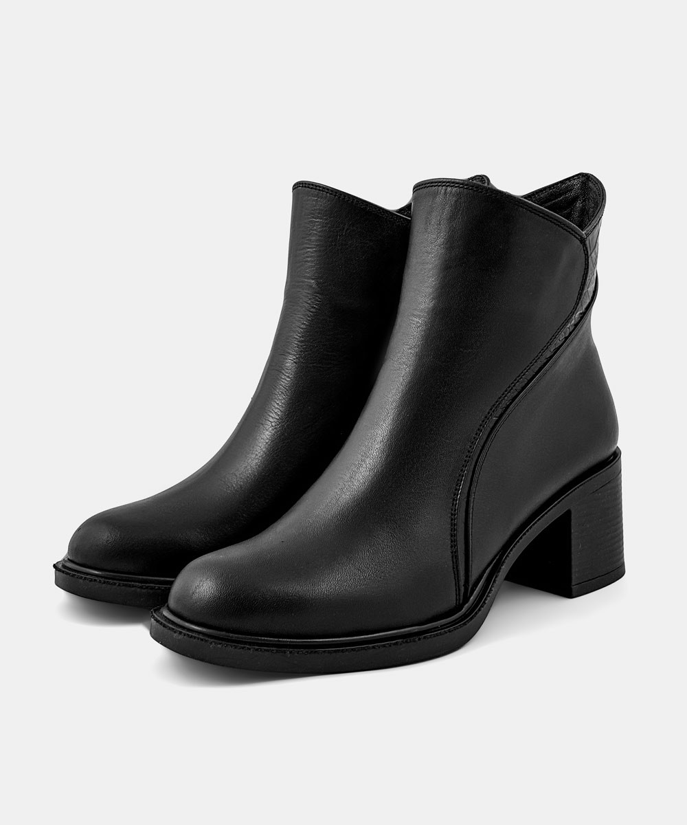 نیم بوت چرم زنانه مدل 44000133