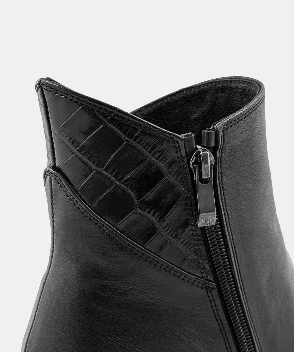 نیم بوت چرم زنانه مدل 44000133