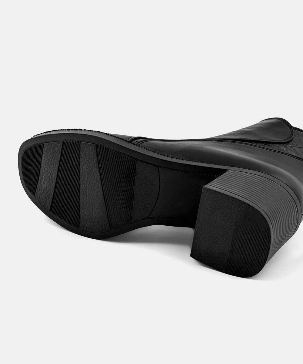 نیم بوت چرم زنانه مدل 44000133