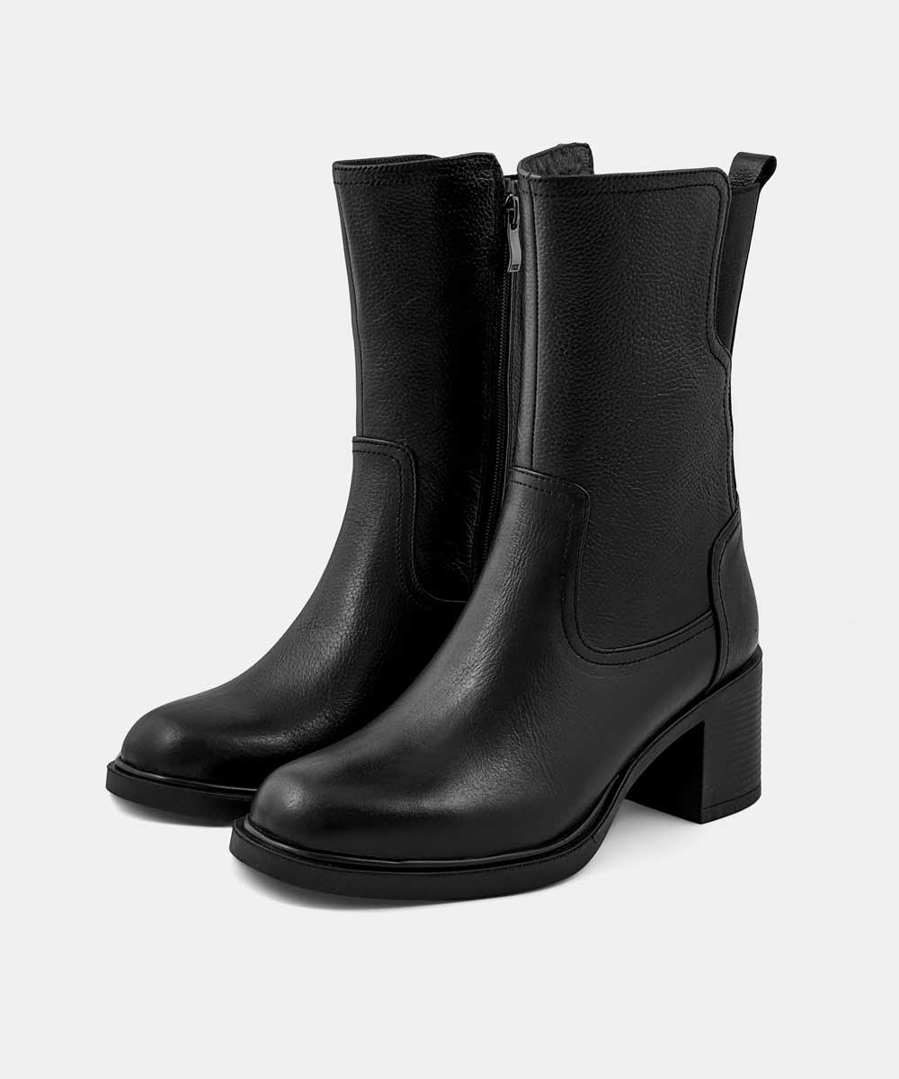 نیم بوت چرم زنانه مدل 44000134