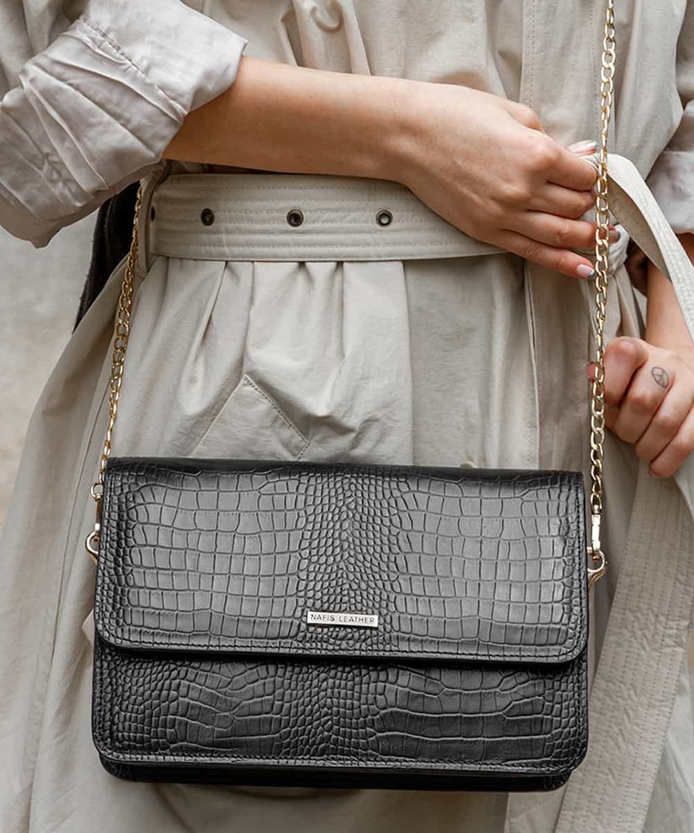 کیف چرم زنانه دوشی مدل 99148