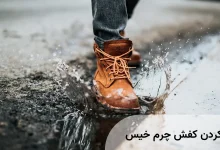 کفش چرم خیس
