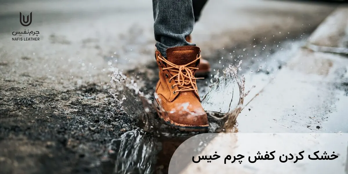 کفش چرم خیس
