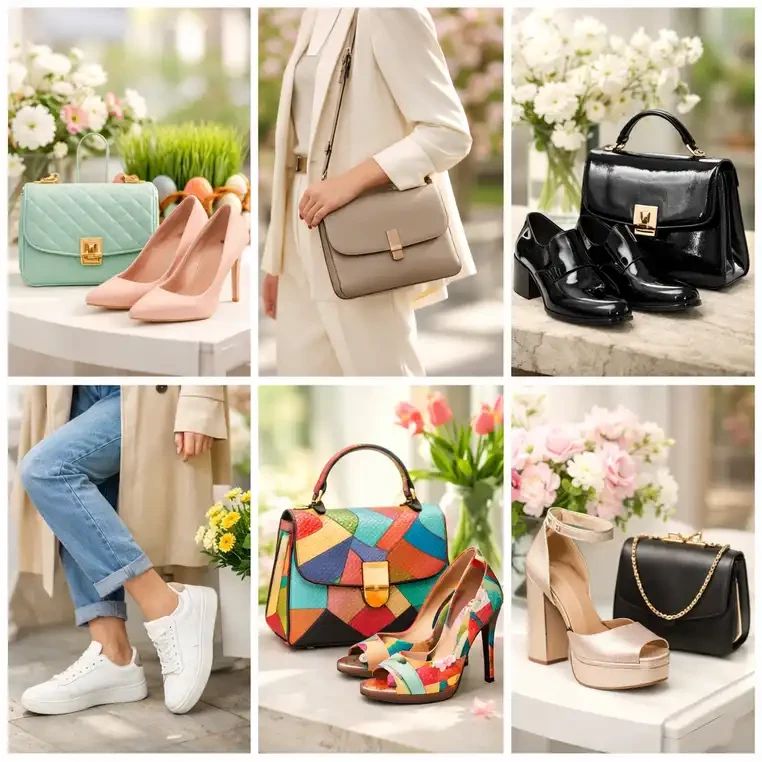 7 استایل بهاری با کیف و کفش چرم برای عید