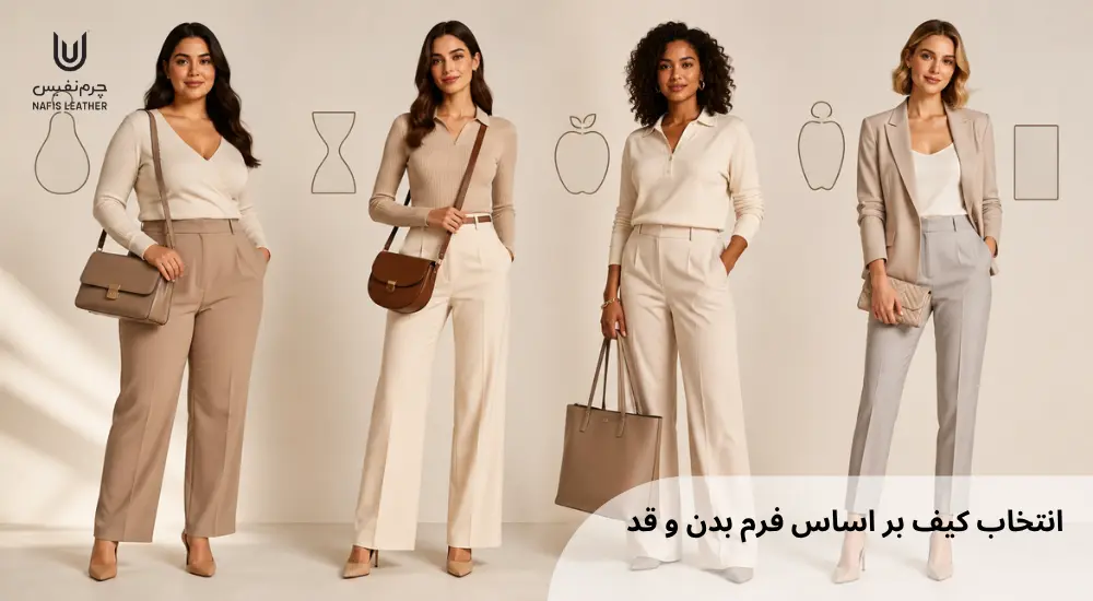 انتخاب کیف مناسب فرم بدن و قد
