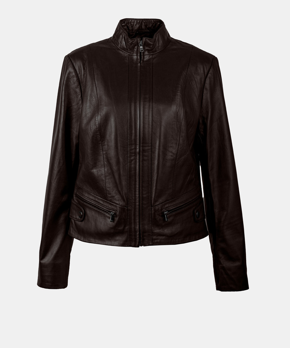  کت چرم زنانه مدل 44000108 